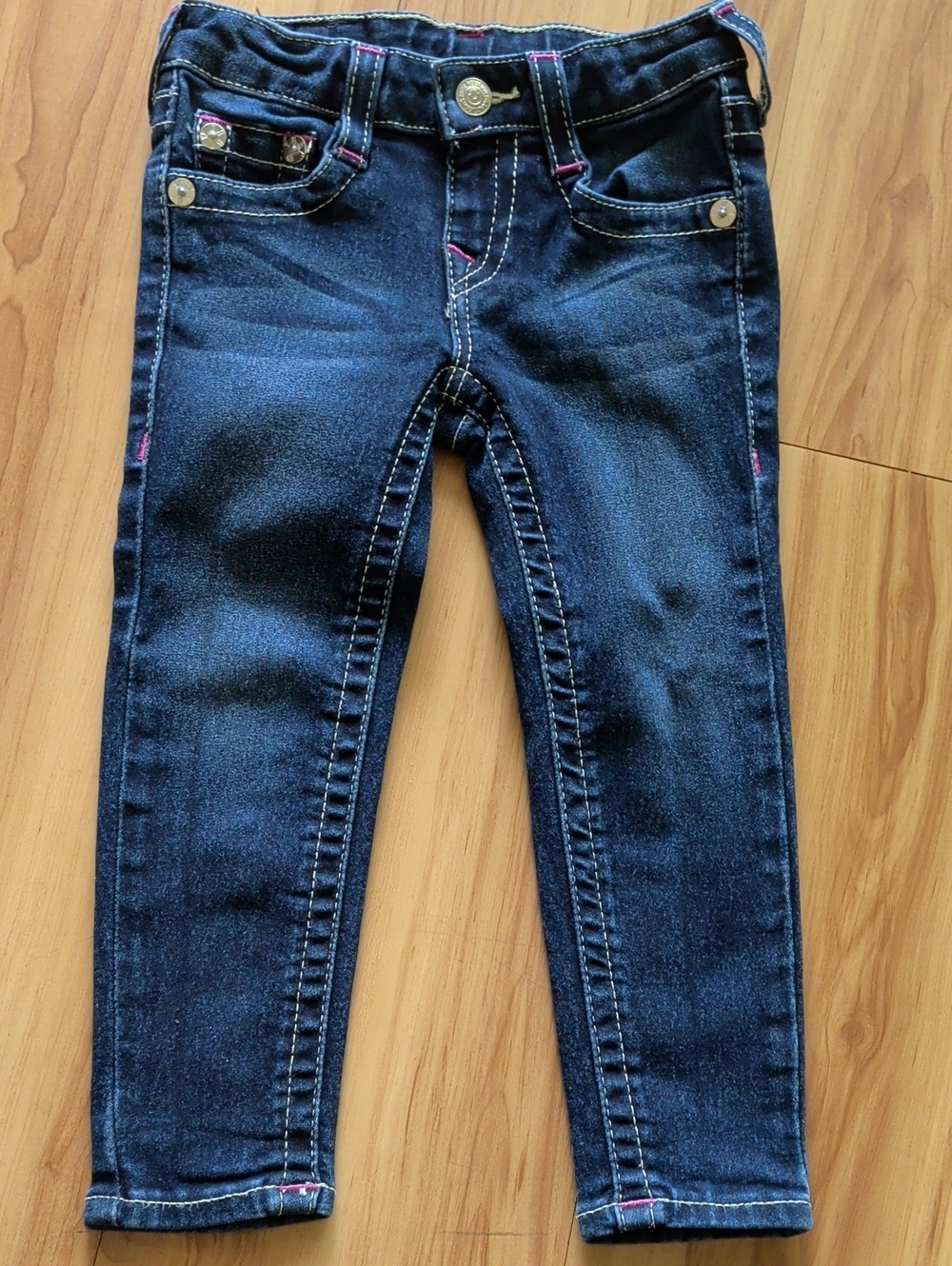 Girls' True Religion Dark Blue Stretch Jeans